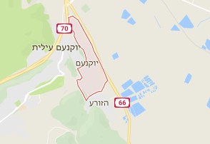 מפת יקנעם לשירותי מנעולן של אומן המפתח